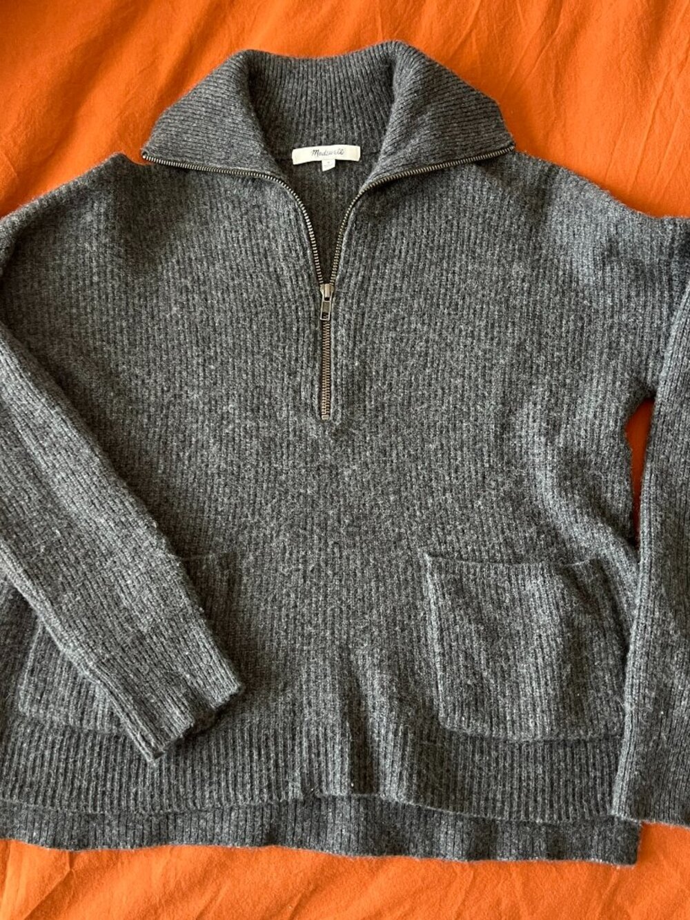 Small - Madewell - Dark Grey Merino Wool Sweater